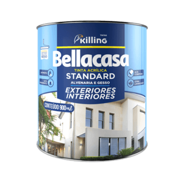 Bellacasa Tinta Acrílica Fosco Standard - Base A Colorline - 0,9L