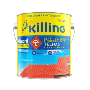 Kisacril Tinta Acrílica Para Telhas Premium - Cerâmica - 3,6L