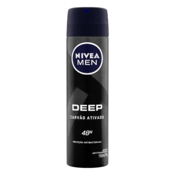 Antitranspirante Aerossol Carvão Ativado Nivea Men Deep 150ml