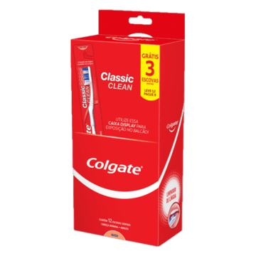 Escova Dental Colgate Classic Clean Leve 12 Pague 9 Unidades