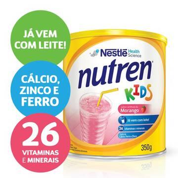 Suplemento Alimentar NUTREN KIDS Morango 350g - Nestlé