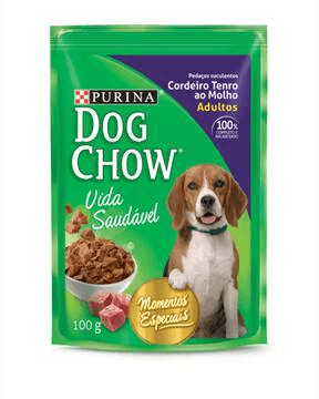 NESTLÉ PURINA DOG CHOW Ração Úmida para Cães Adultos Cordeiro Tenro ao Molho 100g - Nestlé