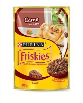 NESTLÉ PURINA FRISKIES Ração Úmida para Gatos Adultos Carne ao Molho 85g - Nestlé
