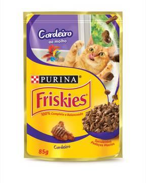 NESTLÉ PURINA FRISKIES Ração Úmida para Gatos Adultos Cordeiro ao Molho 85g - Nestlé