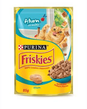 NESTLÉ PURINA FRISKIES Ração Úmida para Gatos Adultos Atum ao Molho 85g - Nestlé