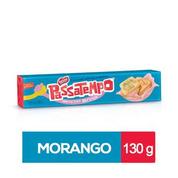 Biscoito PASSATEMPO Recheado Morango 130g - Nestlé