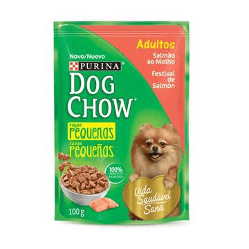 NESTLÉ PURINA DOG CHOW Ração Úmida para Cães Adultos Raças Pequenas Salmão ao Molho 100g - Nestlé