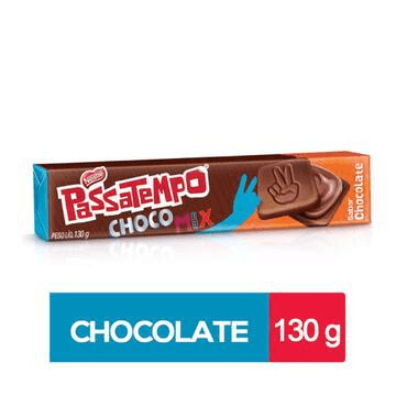 Biscoito PASSATEMPO Chocomix Chocolate 130g - Nestlé