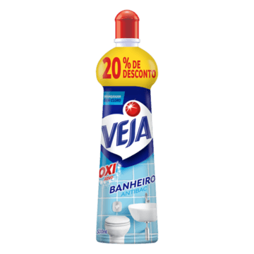 Branqueador Banheiro Veja Antibac Squeeze 500ml Grátis 20% de Desconto