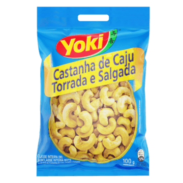 Castanha-De-Caju Torrada E Salgada Yoki Pacote 100G