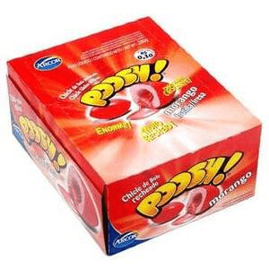 Chicle Poosh Morango
