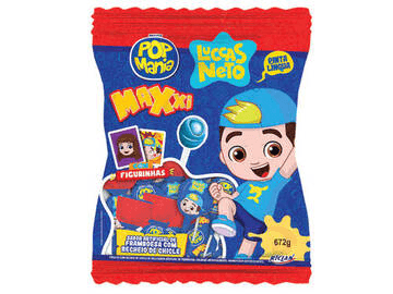 PIRULITO POP MANIA MAXXI LUCCAS NETO FRAMBOESA 1X672G