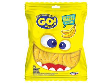 BALA GELATINA GO JELLY BANANA 1X70G