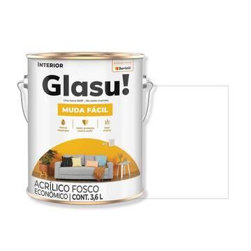 Tinta Acrílico Muda Fácil - Fosco Branco 3,6 Litros