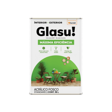 Glasu! Máxima Eficiência - Céu Claro 18L - Metálica