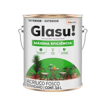 Tinta Acrílico Máxima Eficiência - Fosco Cenoura 3,6 Litros