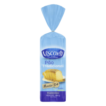 Pão de Forma Tradicional Visconti Pacote 400g