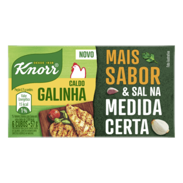 Caldo Em Tablete Galinha Knorr Caixa 57G 6 Unidades