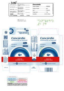 CONCARDIO 5,0 MG 2BLT C/ 15 COM REV - S