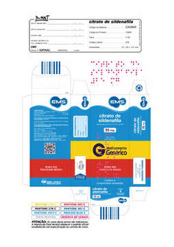 CITRATO DE SILDENAFILA 25MG C/4C.REV-LG