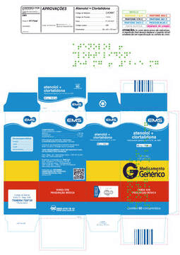ATENOLOL+CLORT.50/12,5MG4BLX15 COM-LG