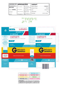 CAPTOPRIL 25MG 30 COM - MLB