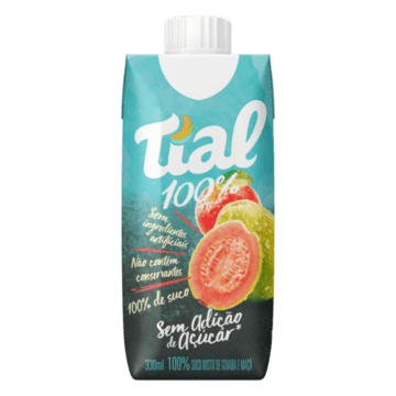 Suco Goiaba e Maçã Tial 100% Caixa 330ml