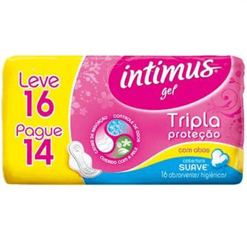 Absorvente Com Abas Intimus C/16 Leve 16 Pague 14 Suave Unit