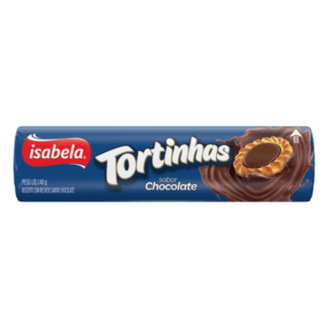 Biscoito Recheio Chocolate Isabela Tortinhas Pacote 140G