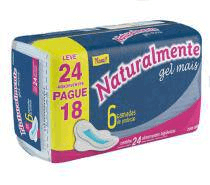 Absorvente C/abas Naturalmente Gel L24p18 Mais