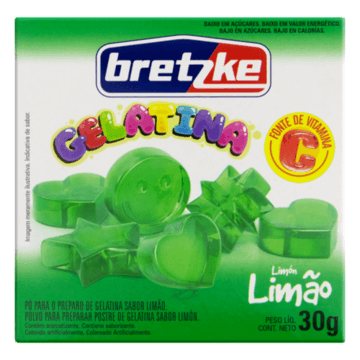 Gelatina em Pó Limão Bretzke Caixa 30g