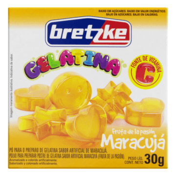 Gelatina em Pó Maracujá Bretzke Caixa 30g