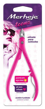 Alicate para Cutículas Merheje Teens Super ROSA