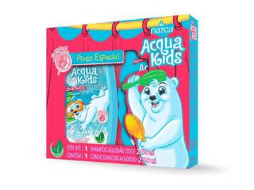 ACQUA KIDS KIT SH+COND ALGODA DOCE 250ML