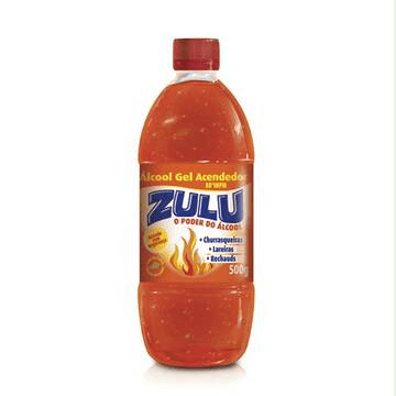 Alcool Gel Zulu Acendedor