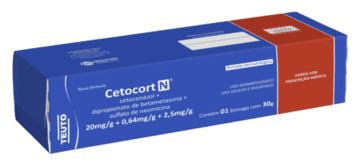 CETOCORT N 20MG/G+ 0,64MG/G+ 2,5MG/G  POM 30G