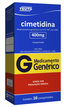 CIMETIDINA 400MG COMP C/16 GEN