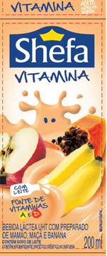 BEBIDA LÁCTEA VITAMINA (MAMÃO, MAÇÃ E BANANA) - 200 ml