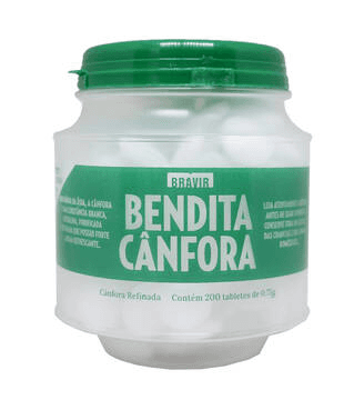 Bendita Canfora Tablete Pote C/200 X 0,75G - Bravir