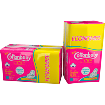 Absorvente Cottonbaby Lady Suave Com Abas 16
