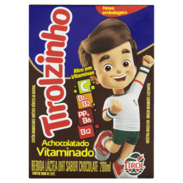 Bebida Láctea UHT Chocolate Tirol Tirolzinho Caixa 200ml
