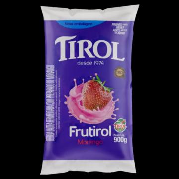 Bebida Láctea Fermentada Morango Tirol Frutirol Pacote 900g