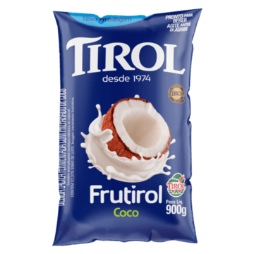 Bebida Láctea Fermentada Coco Tirol Frutirol Pacote 900g