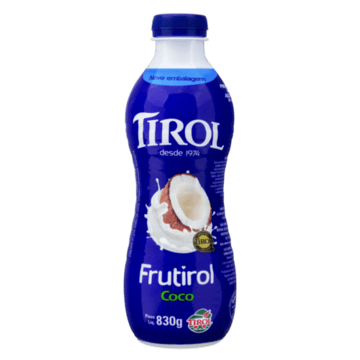 Bebida Láctea Fermentada Coco Tirol Frutirol Garrafa 830g