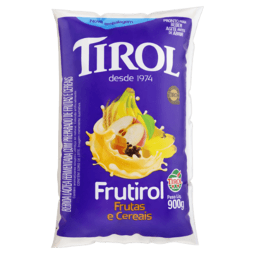 Bebida Láctea Fermentada Frutas e Cereais Tirol Frutirol Pacote 900g