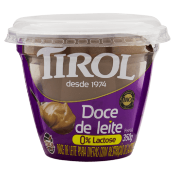 Doce de Leite Zero Lactose Tirol Pote 350g
