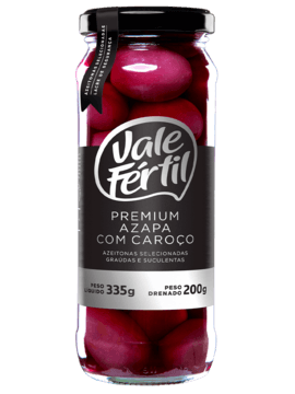 Azeitona Preta Premium Azapa Vidro 200g - Vale Fértil