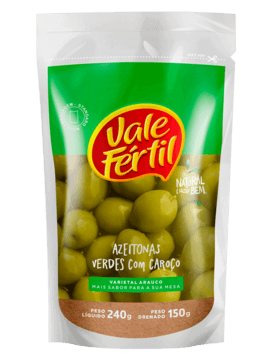 Azeitona Verde Arauco Sachê 150g - Vale Fértil