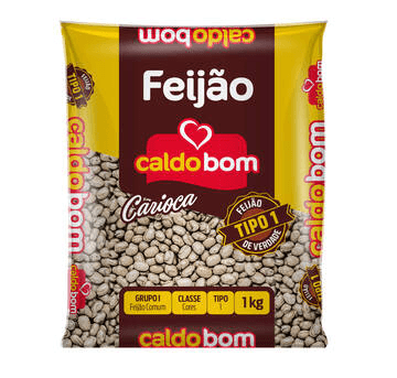 Feijão Carioca Ouro 1kg - Caldo Bom