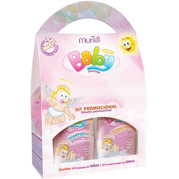 Kit Infantil Baby Muriel 100ml Shampoo+condicionador Menina Unit